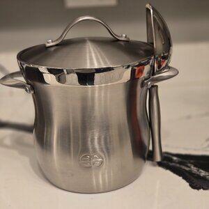 Calphalon Stainless Steel 3 Piece Ice Bucket with solid steel Lid